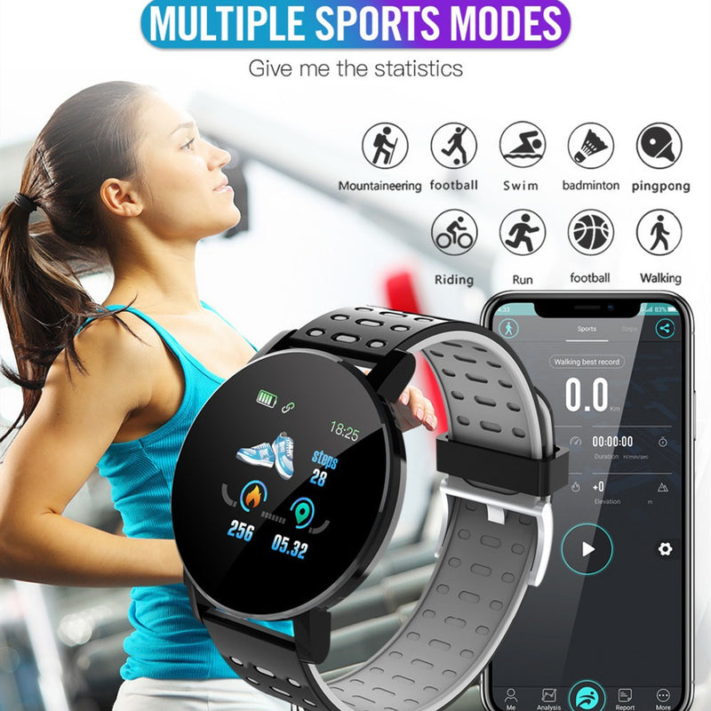 Reloj inteligente Bluetooth Con Monitoreo De Frecuencia Cardíaca